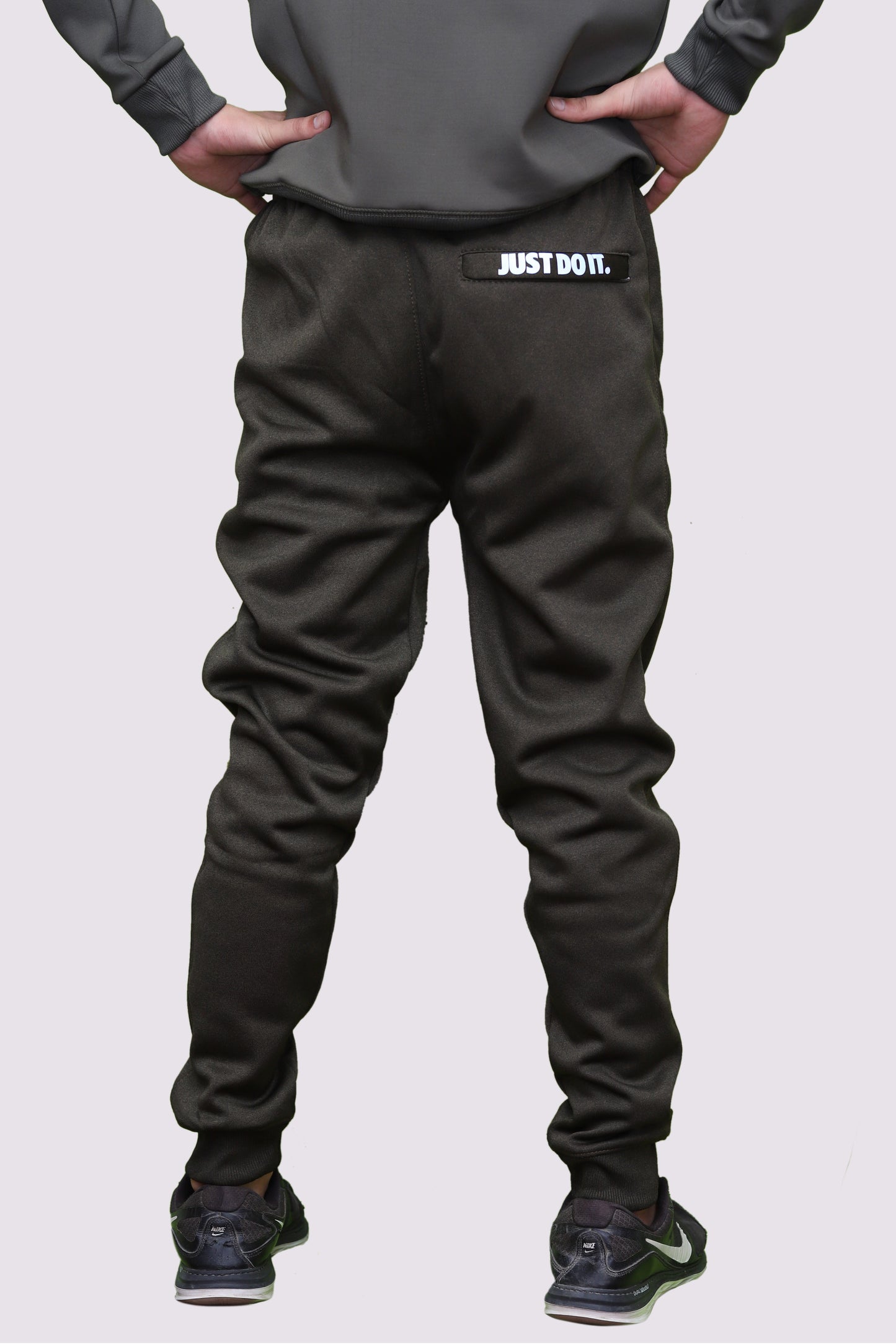 Green Warm Trouser With 'Just Do It' Logo |Joggers For Winter|