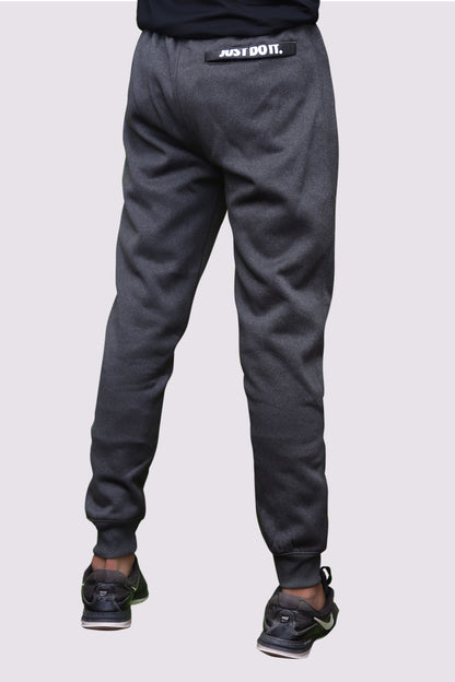 Dark Grey Warm Trouser With 'Just Do It' Logo |Joggers For Winter|