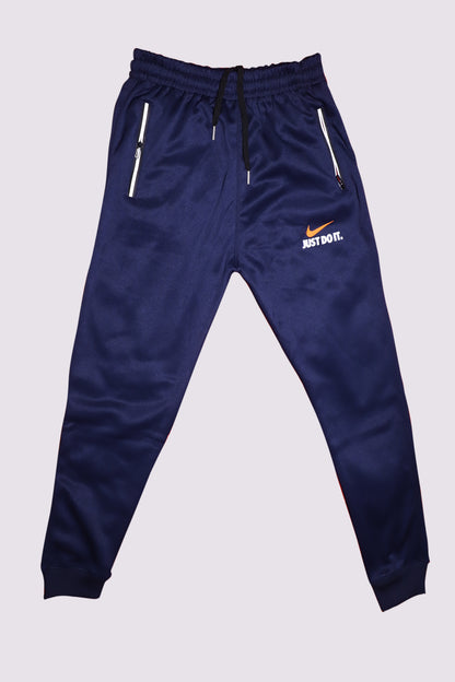 Dark Blue Warm Trouser With 'Just Do It' Logo |Joggers For Winter|