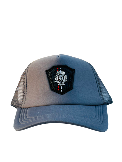 Grey Caps With Royal Logo, Men Caps, Strap-Back Caps, Adjustable Caps By Ruhfit.