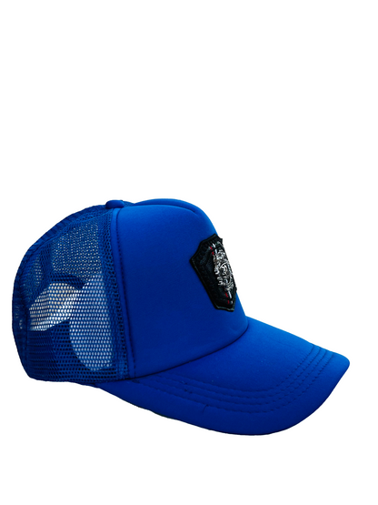 Blue Caps With Royal Logo, Men Caps, Strap-Back Caps, Adjustable Caps By Ruhfit.