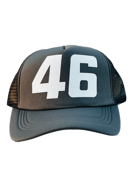 Grey Caps With 46 Number, Men Caps, Strap-Back Caps, Adjustable Caps By Ruhfit.